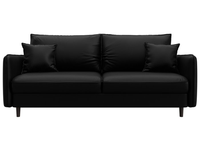 Диван-кровать Лига-064 черного цвета (экокожа) - купить Прямые диваны по цене 78990 Диван-кровать Лига-064 черного цвета (экокожа) - купить Прямые диваны по цене 78990