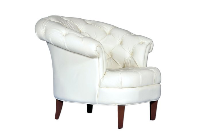 Кресло "Ivory White Leather" - купить Интерьерные кресла по цене 110330.0