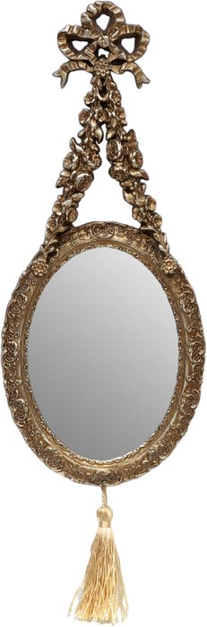 Зеркало настенное под старину золотого цвета