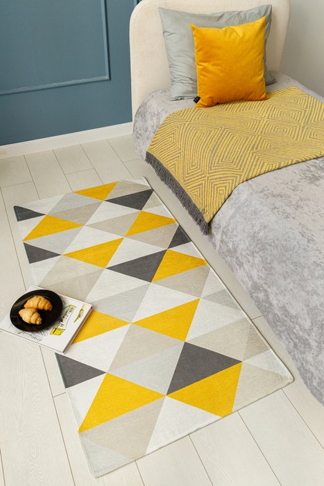 Ковер Blaze hygge 80x150 бежево-желтого цвета - лучшие Ковры в INMYROOM