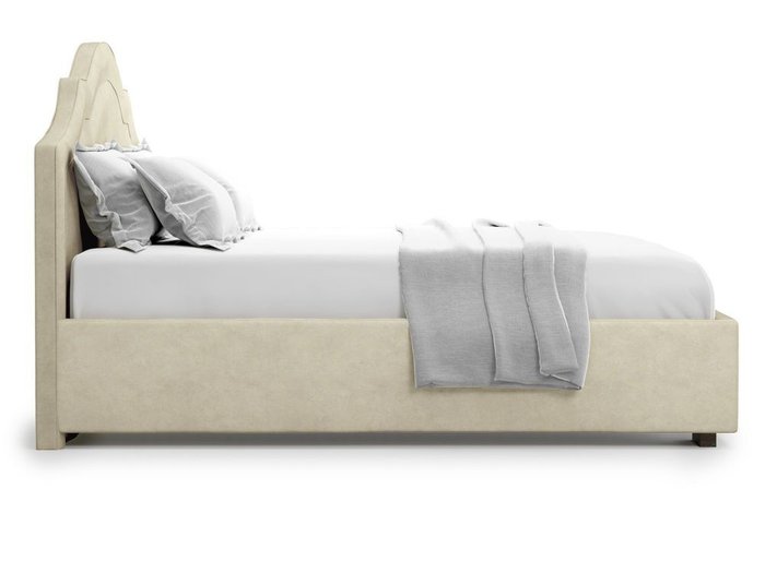 Кровать с подъемным механизмом Madzore 160х200 бежевого цвета - лучшие Кровати для спальни в INMYROOM