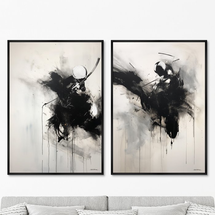 Набор из двух репродукций картин The passion of Polo, 2024г.