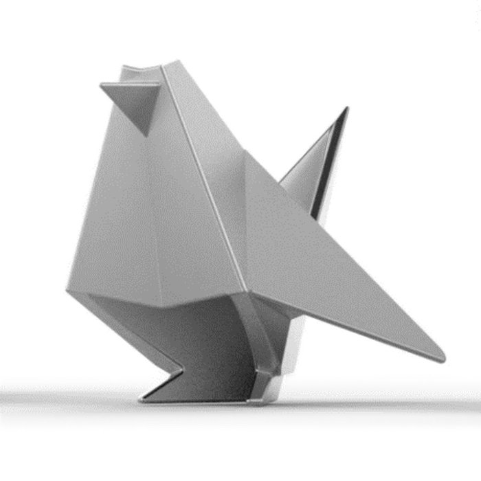 Держатель для колец origami птица серого цвета