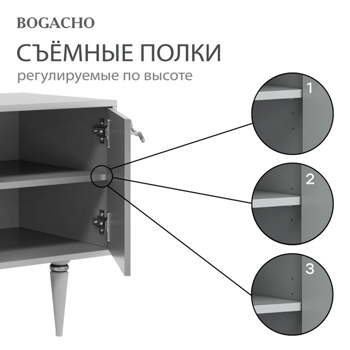 Тумба под телевизор Арт Колор синего цвета - лучшие Тумбы для ТВ в INMYROOM