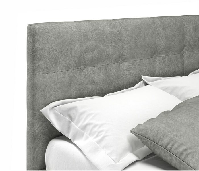 Кровать с ортопедическим основанием Selesta 120х200 серого цвета - купить Кровати для спальни по цене 20000.0