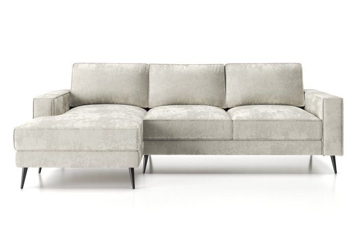 Угловой диван-кровать Мэдисон с оттоманкой белого цвета - купить Угловые диваны по цене 156220.0