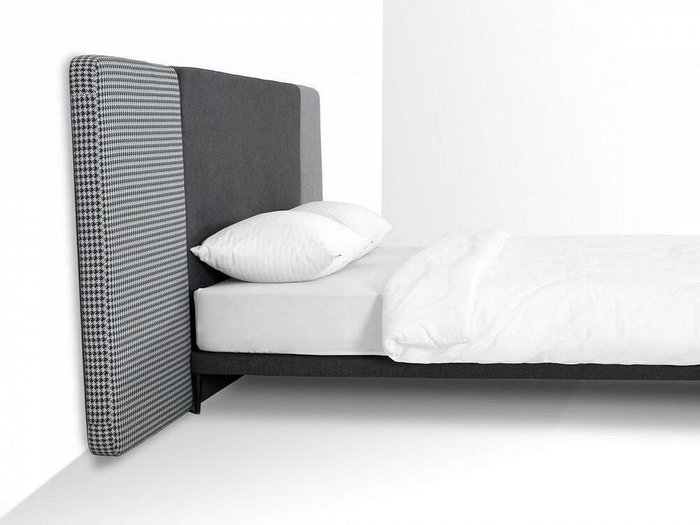 Кровать Licata 200х200 композиция 2 серого цвета - лучшие Кровати для спальни в INMYROOM