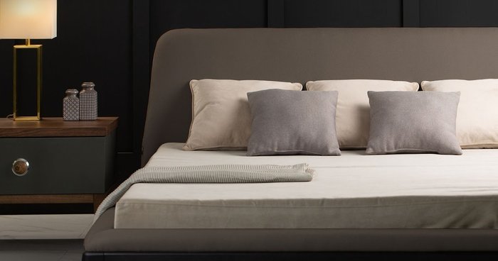 Кровать Liberty 160х200 темно-серого цвета - лучшие Кровати для спальни в INMYROOM
