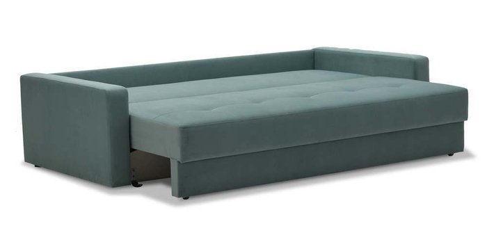 Прямой диван-кровать Сити бирюзового цвета - лучшие Прямые диваны в INMYROOM