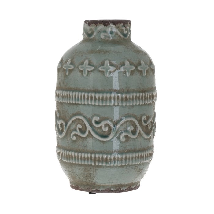 Керамическая ваза серого цвета