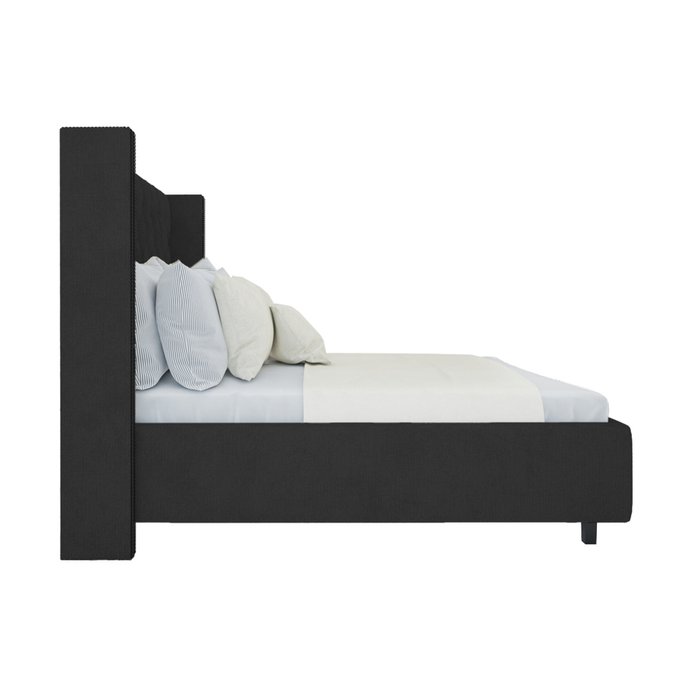 Кровать с декоративными гвоздиками Wing Лен 160x200 - купить Кровати для спальни по цене 102000.0
