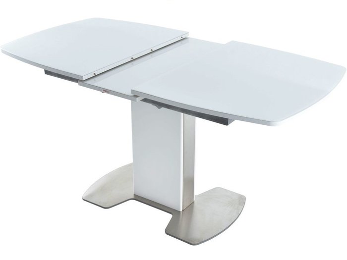 Стол раздвижной Санторини белого цвета - лучшие Обеденные столы в INMYROOM