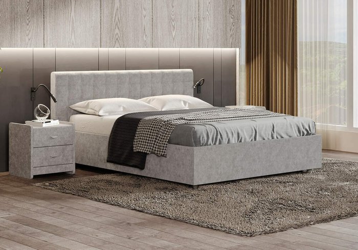Кровать Siena 180х200 голубого цвета без основания и подъемного механизма - лучшие Кровати для спальни в INMYROOM