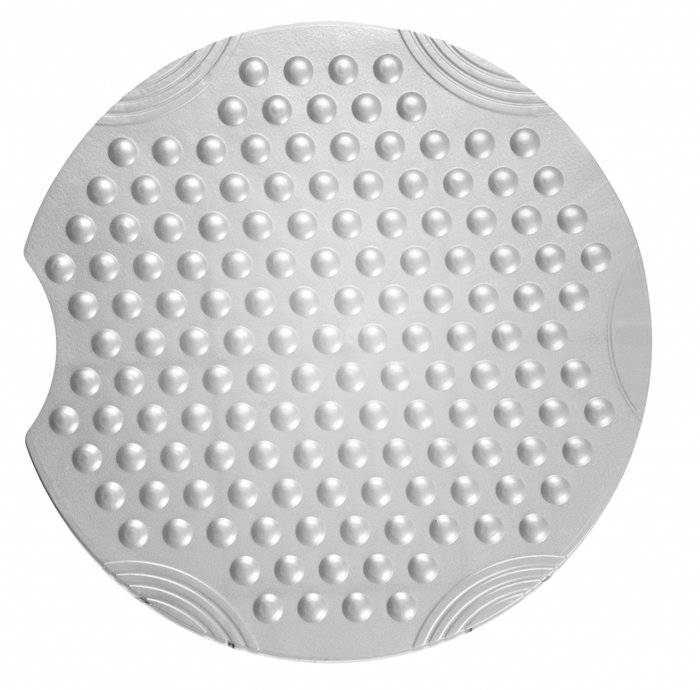 Коврик противоскользящий Tecno Ice диаметр 55 серебряного цвета