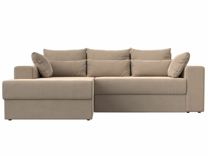 Угловой диван-кровать Майами бежевого цвета левый угол - купить Угловые диваны по цене 52999.0