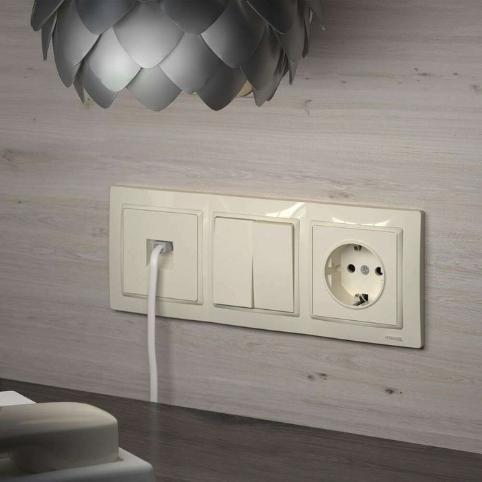 Телефонная розетка RJ-11 слоновая кость W1182003 Встраиваемые механизмы слоновая кость - купить Выключатели по цене 779.0 Телефонная розетка RJ-11 слоновая кость W1182003 Встраиваемые механизмы слоновая кость - купить Выключатели по цене 779.0