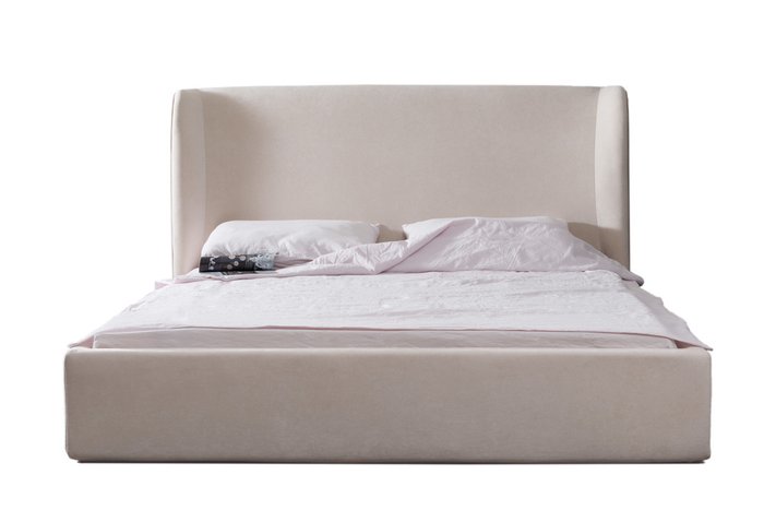 Кровать Margot 200х200 с подъёмным механизмом светло-бежевого цвета - купить Кровати для спальни по цене 142480.0