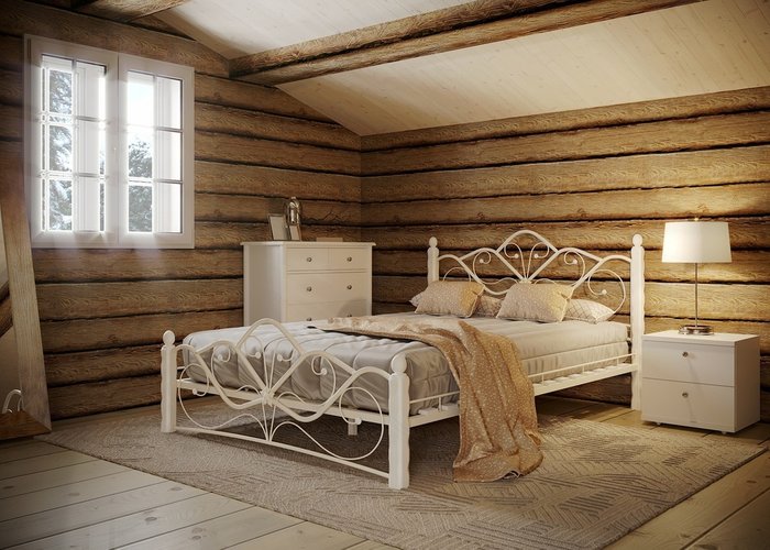 Кровать Венера 160х200 белого цвета - купить Кровати для спальни по цене 27879.0