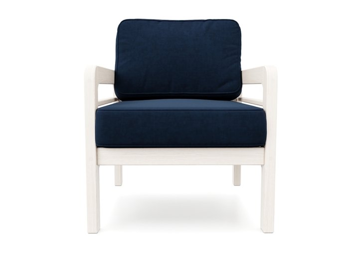 Кресло Бергер темно-синего цвета - купить Интерьерные кресла по цене 19990.0