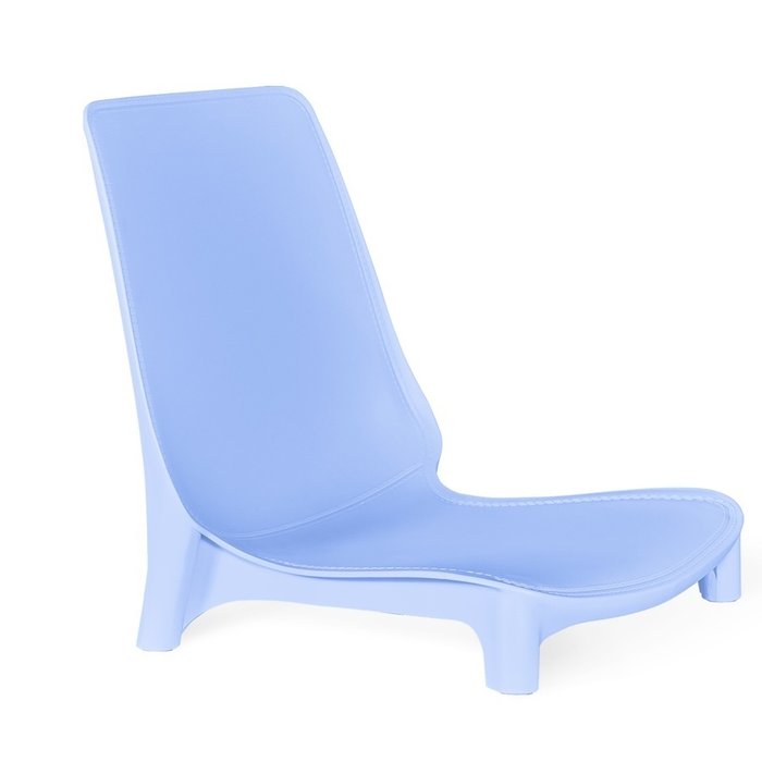 Стул Cecil голубого цвета с бежевыми ножками - купить Обеденные стулья по цене 3470.0