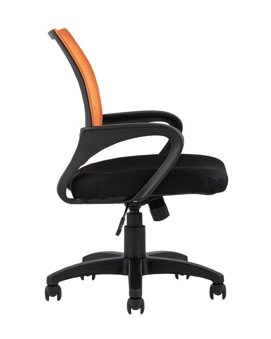 Кресло офисное Top Chairs Simple со спинкой оранжевого цвета - лучшие Офисные кресла в INMYROOM