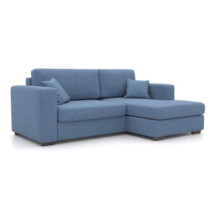 Угловой диван-кровать Morti EKL синего цвета