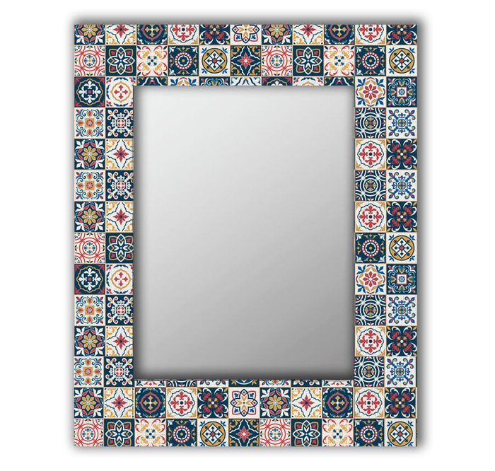 Настенное зеркало Марокканская плитка 75х140