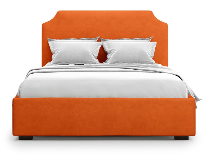 Кровать Izeo 140х200 оранжевого цвета с подъемным механизмом  - купить Кровати для спальни по цене 39900.0