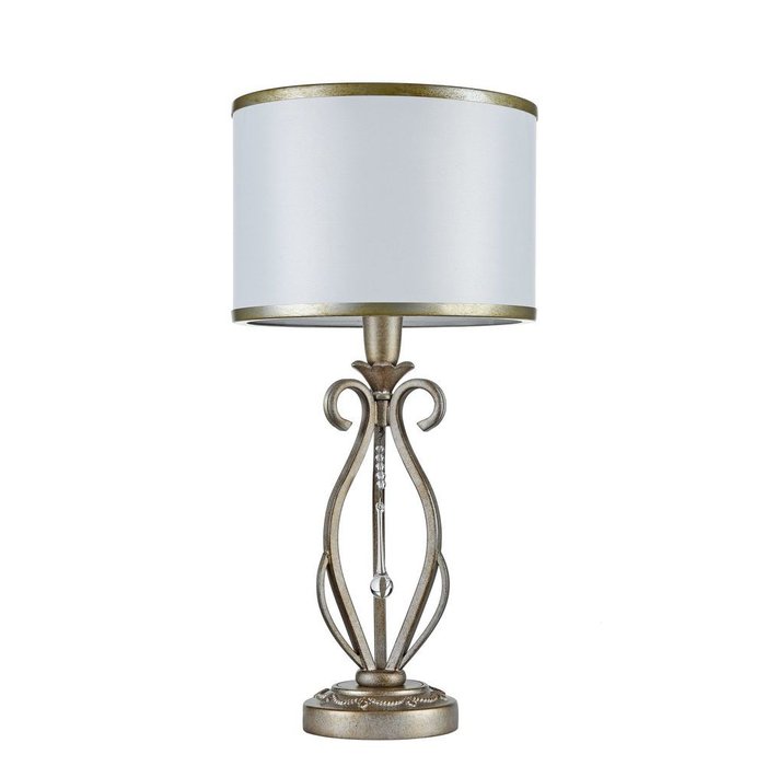 Настольная лампа Fiore с абажуром белого цвета - лучшие Настольные лампы в INMYROOM