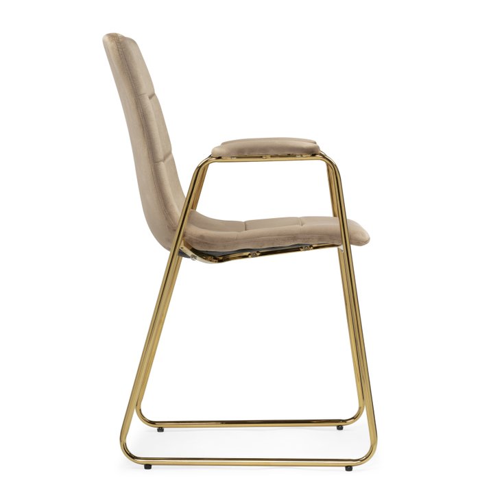 Стул с подлокотниками Lana бежевого цвета - лучшие Обеденные стулья в INMYROOM