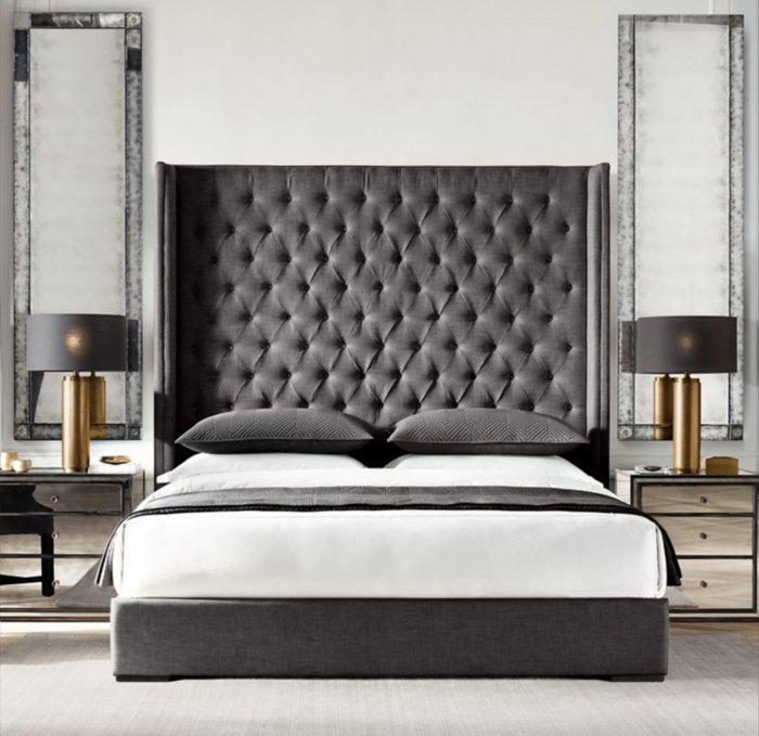 Кровать Adler Diamond 160х200 бежевого цвета - купить Кровати для спальни по цене 100200.0
