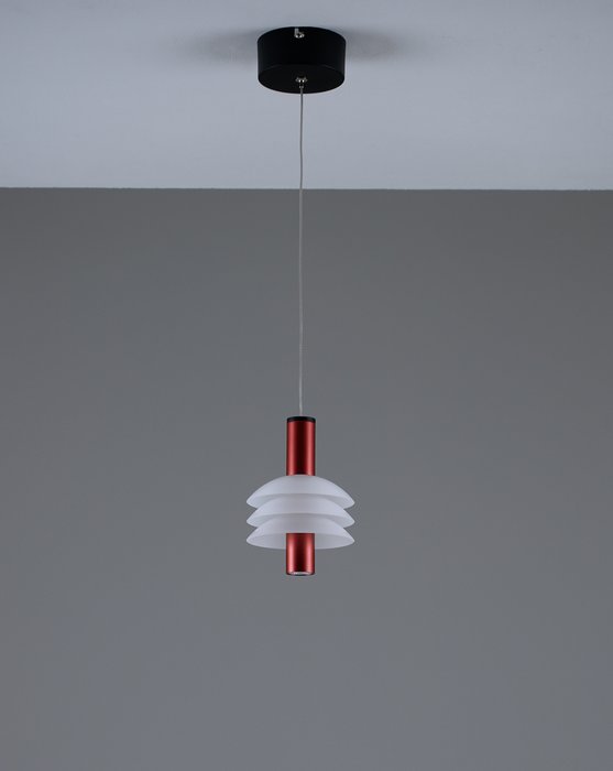 Подвесной светодиодный светильник Sylv бело-красного цвета - лучшие Подвесные светильники в INMYROOM
