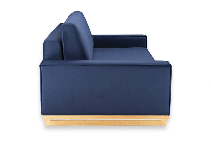 Прямой диван-кровать Лофт Комфорт темно-синего цвета - лучшие Прямые диваны в INMYROOM
