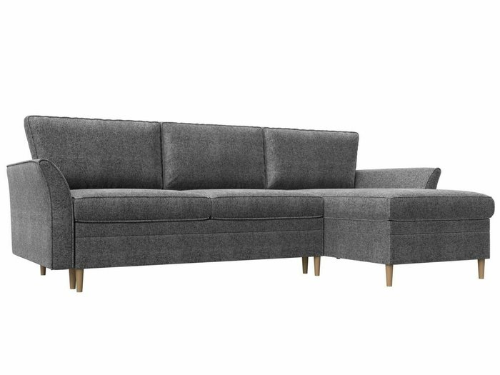 Угловой диван-кровать София серого цвета правый угол