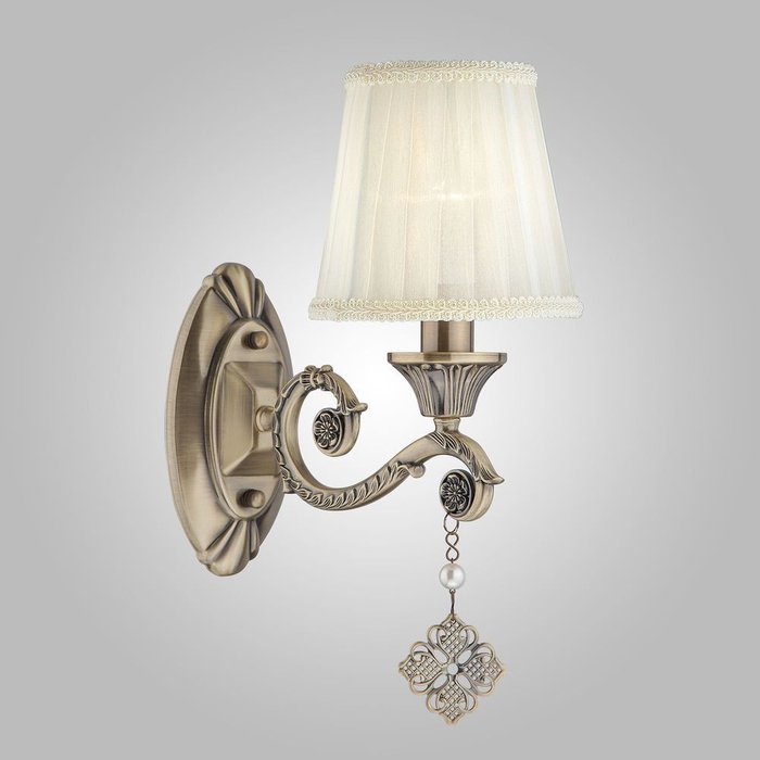 Настенный светильник в стиле классика 60042/1 античная бронза Marcella