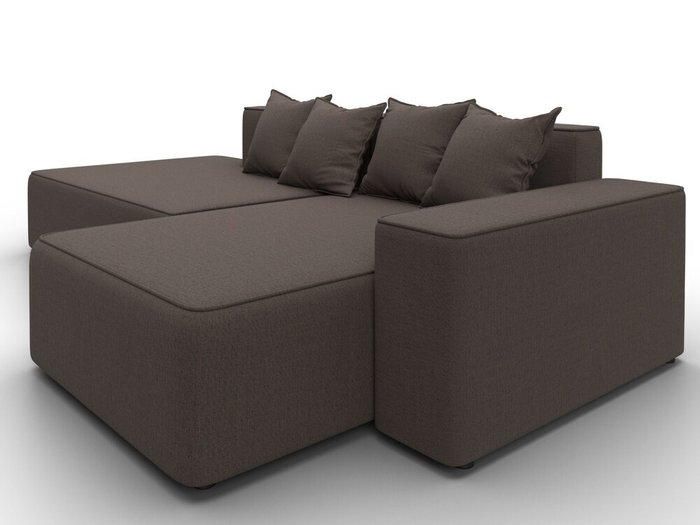 Угловой диван-кровать Лига-079 коричневого цвета правый - лучшие Угловые диваны в INMYROOM Угловой диван-кровать Лига-079 коричневого цвета правый - лучшие Угловые диваны в INMYROOM