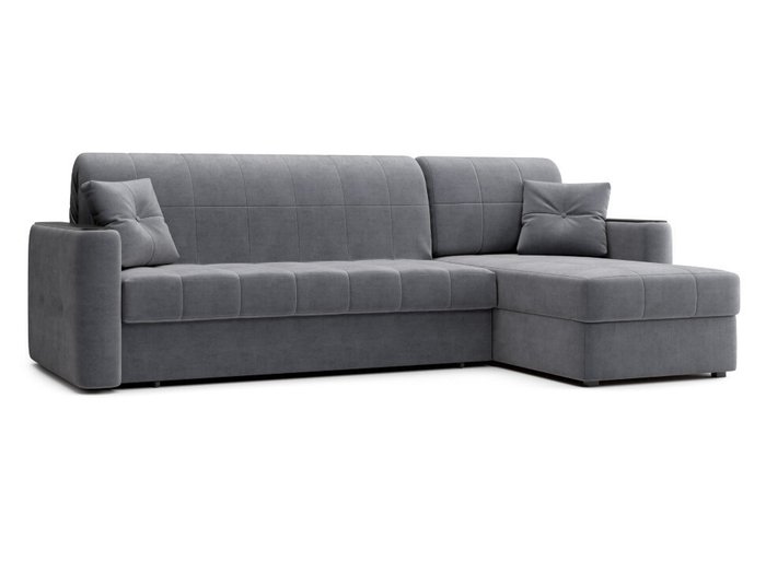 Угловой диван-кровать Ницца серого цвета - купить Угловые диваны по цене 78975.0