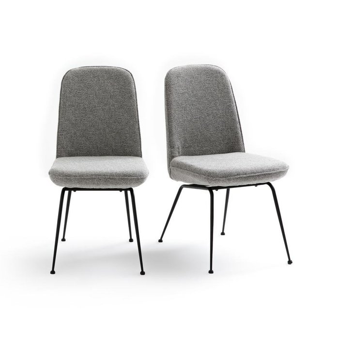 Комплект из двух стульев Belfort серого цвета