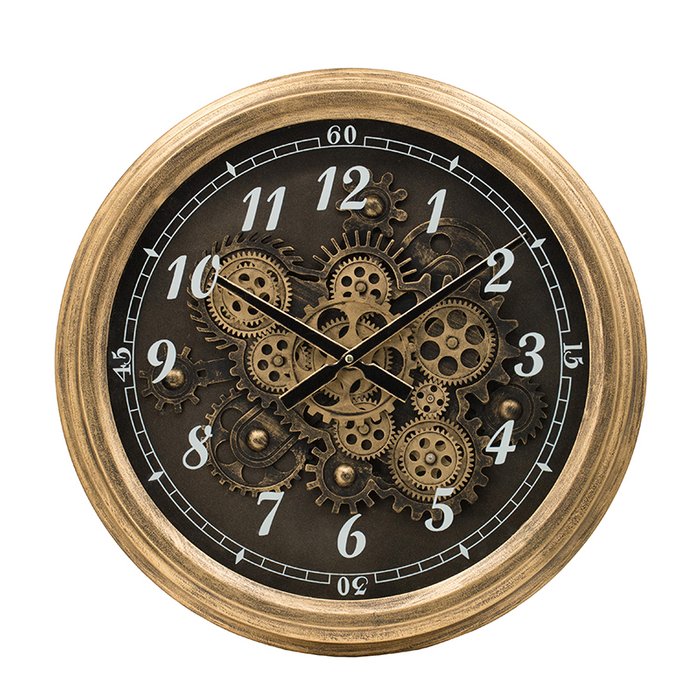 Часы настенные коричневого цвета