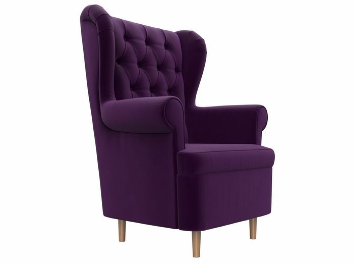 Кресло Торин Люкс фиолетового цвета - лучшие Интерьерные кресла в INMYROOM