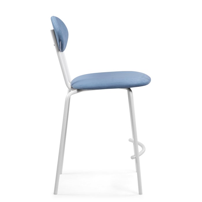 Стул полубарный Коумо синего цвета - лучшие Барные стулья в INMYROOM