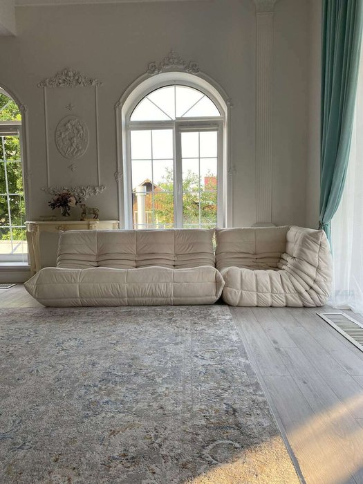 Бескаркасный диван Чилаут бежевого цвета - купить Бескаркасная мебель по цене 161100.0