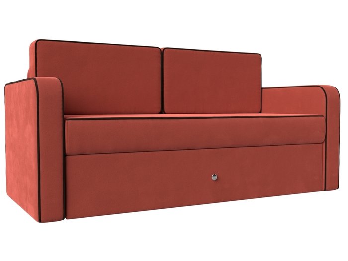 Детский диван-кровать Смарт кораллового цвета