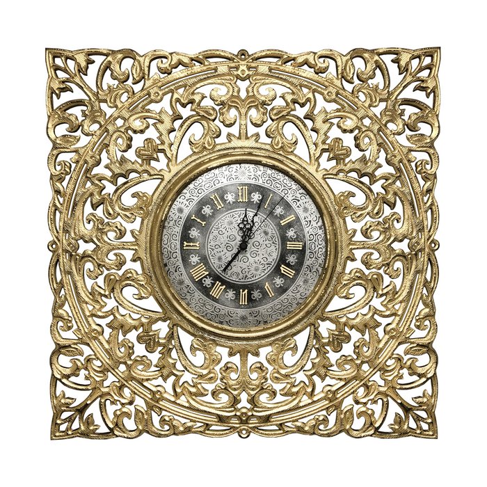Настенные часы Vintage золотого цвета