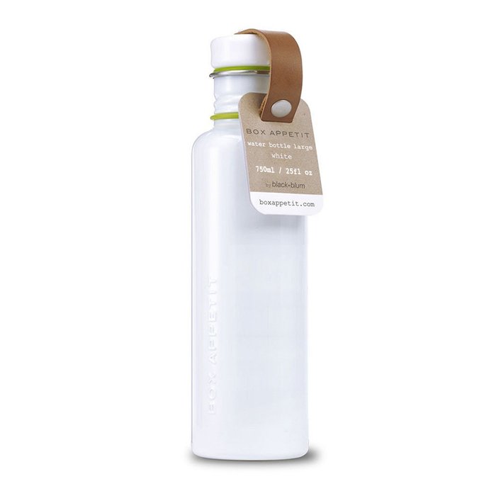 Фляга water bottle large белый-лайм - лучшие Емкости для хранения в INMYROOM