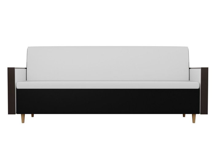 Кухонный прямой диван Модерн черно-белого цвета (экокожа) - купить Прямые диваны по цене 15990.0