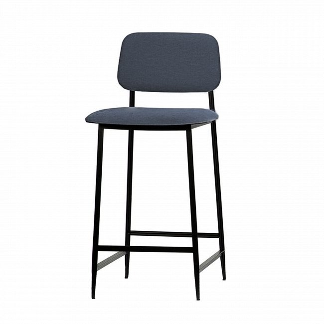 Полубарный стул Teo темно-синего цвета