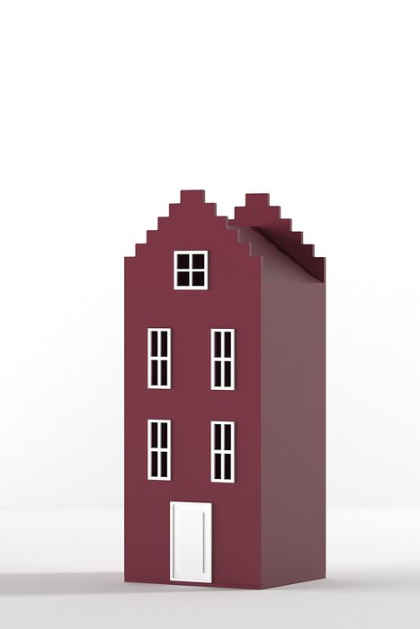 Шкаф-домик Брюгге Mini бордового цвета - купить Детские шкафы по цене 48290.0