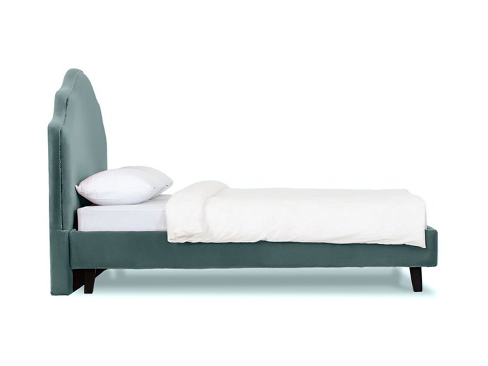 Кровать Queen Victoria L серо-синего цвета цвета 160х200 - лучшие Кровати для спальни в INMYROOM