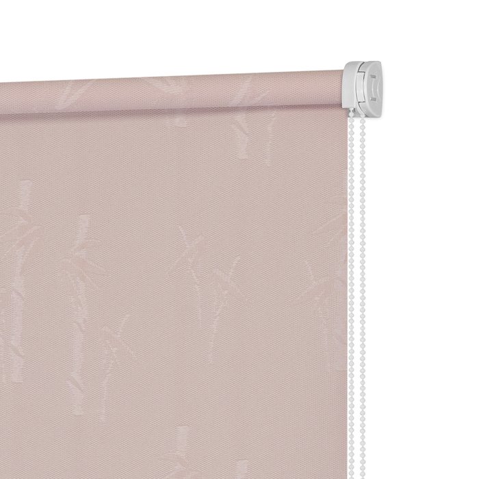 Рулонная штора Миниролл Бамбук пыльно розового цвета 80x160